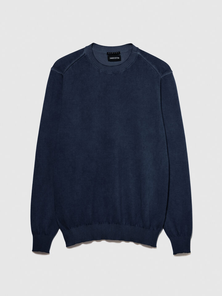 Ombre sweater - men's crew neck sweaters - Dark Blue | Sisley image number 6